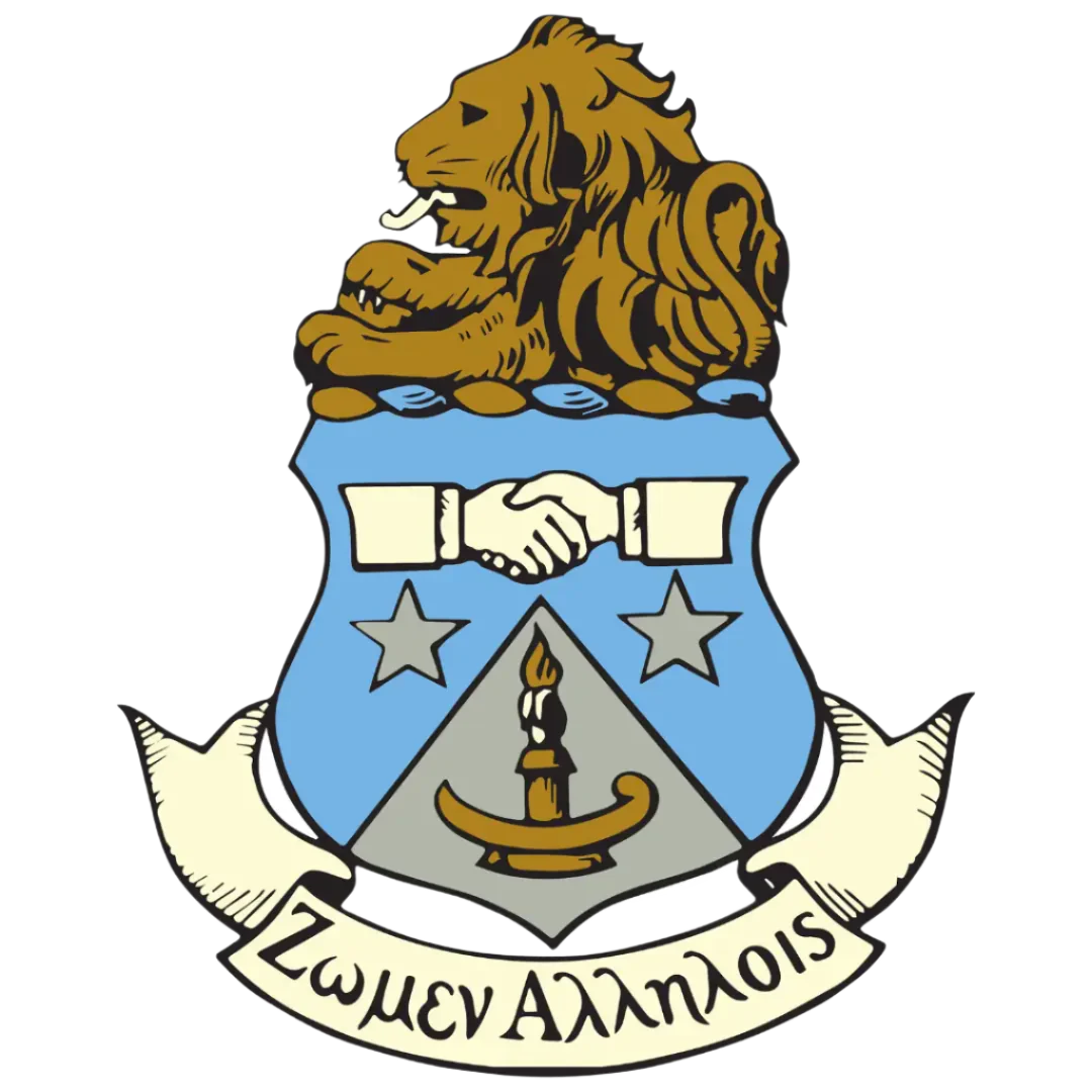 The official Alpha Delta Pi sorority crest, representing the Alpha Delta Pi collection of custom rugs by Sirenicate Rugs.