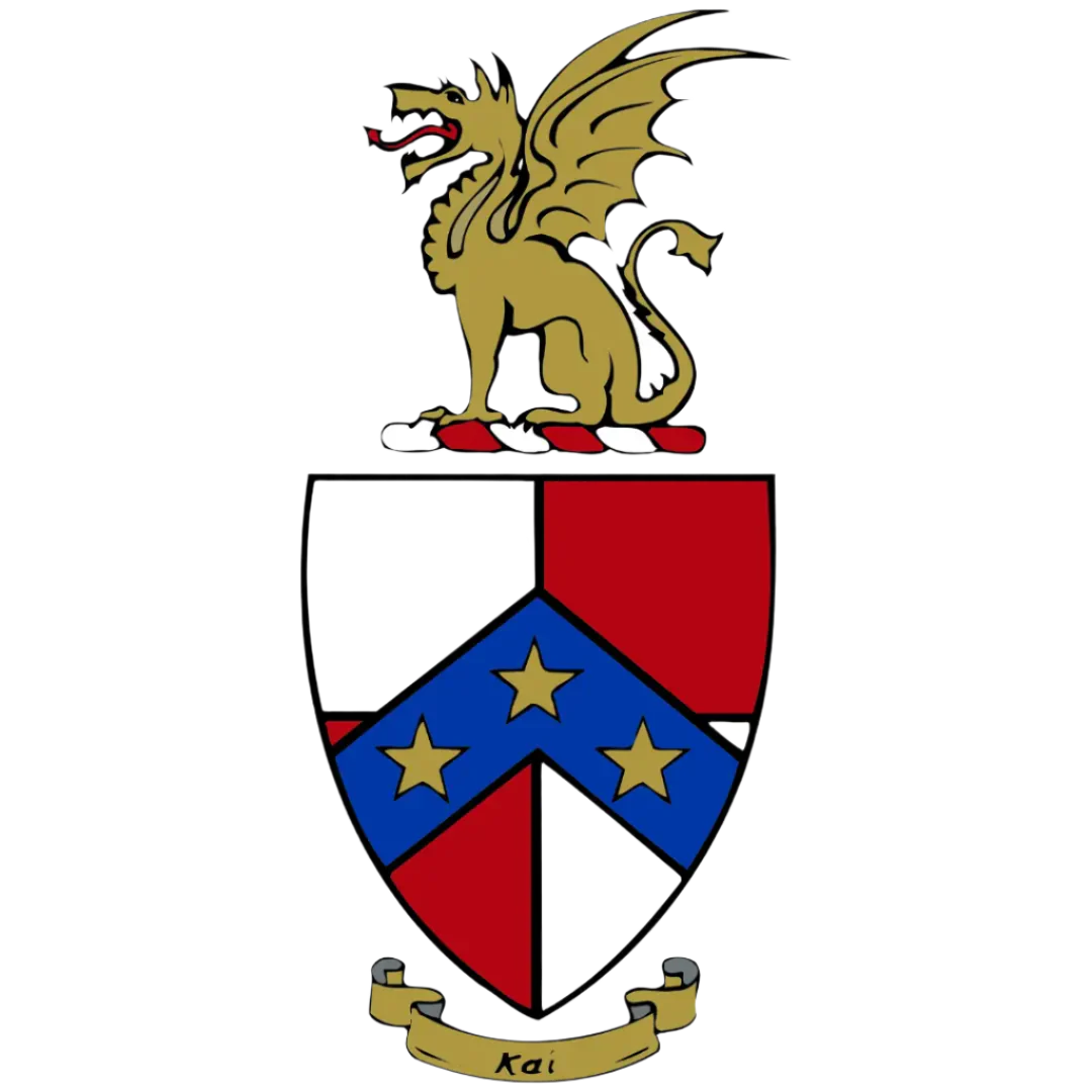The official Beta Theta Pi fraternity crest, representing the Beta Theta Pi collection of custom rugs by Sirenicate Rugs.