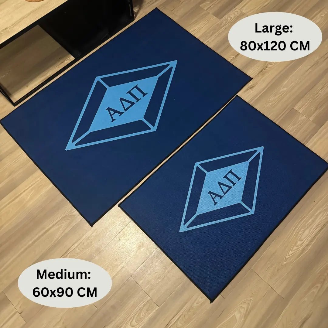 Alpha Delta Pi Letters Custom Sorority Rug – Stylish Greek Life Decor - Custom Rug | Sirenicate Rugs