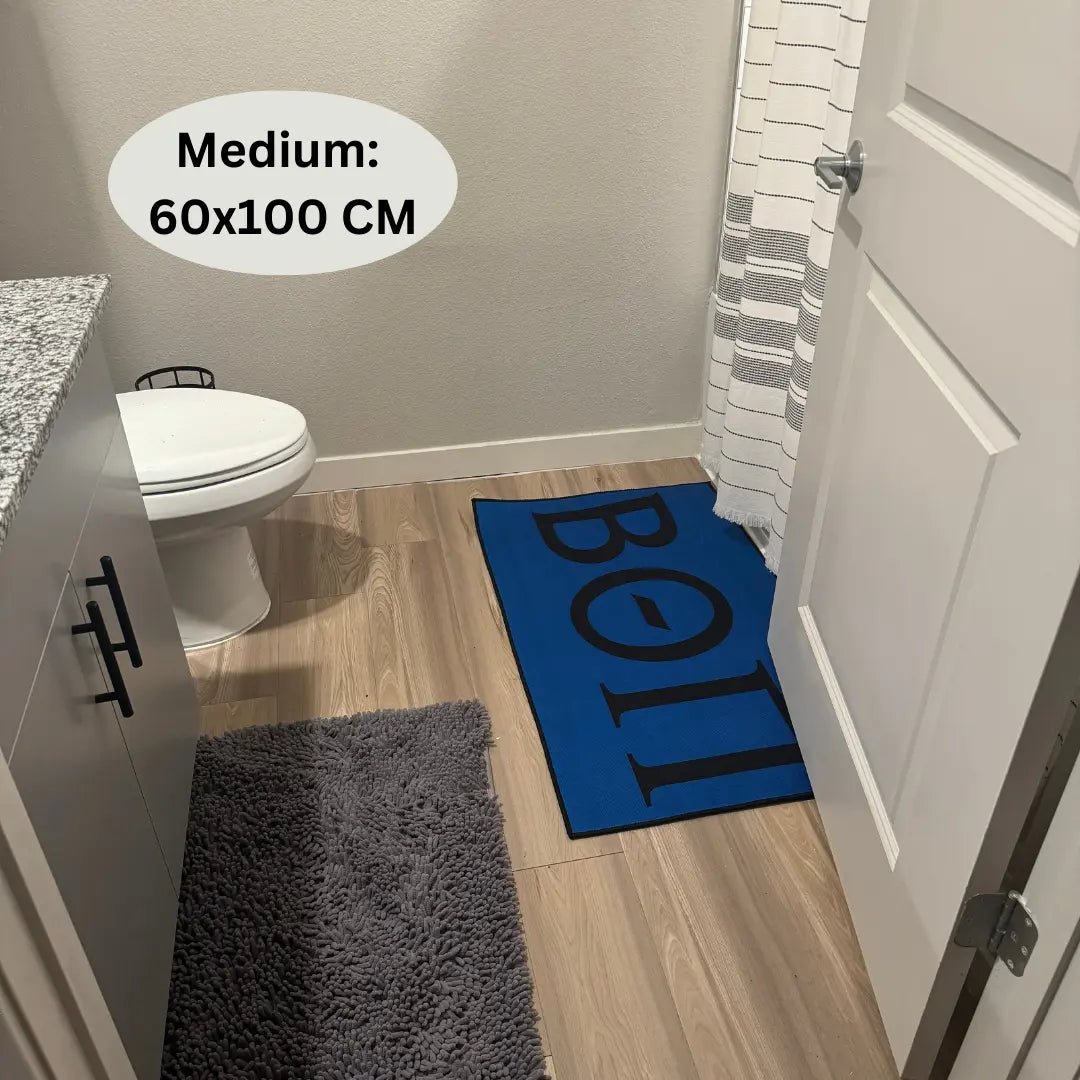 Beta Theta Pi Custom Greek Letter Rug – Blue Fraternity Floor Decor - Custom Rug | Sirenicate Rugs