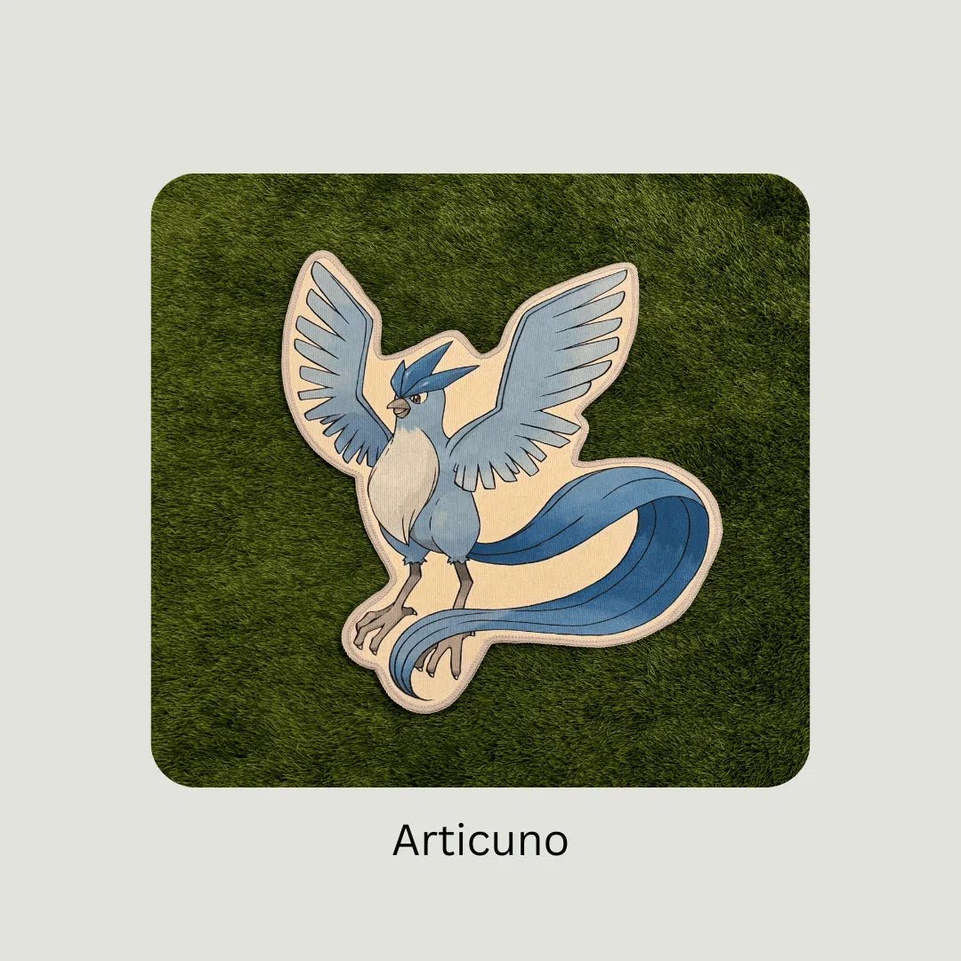 Custom Articuno Pokémon Rug - Legendary Blue Bird Design - Custom Rug | Sirenicate Rugs
