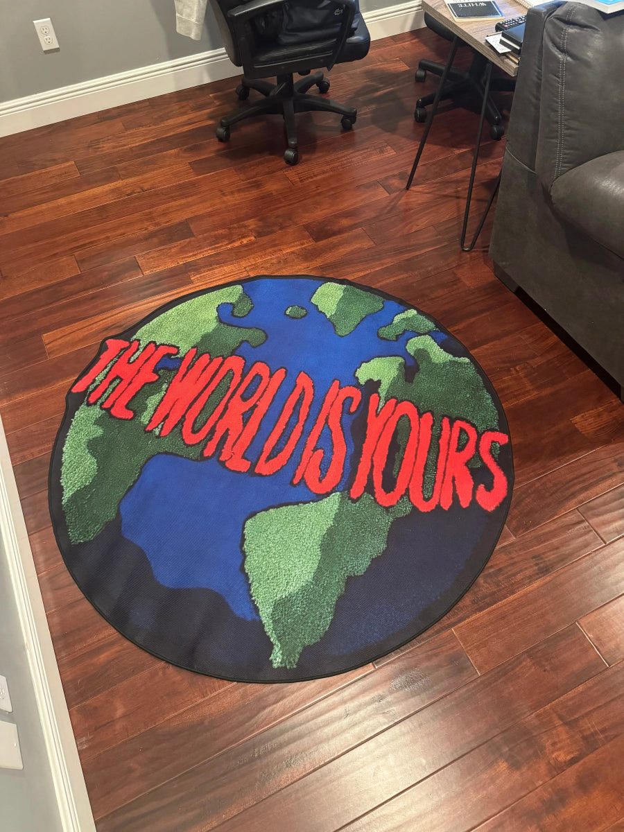 Custom Rug - The World Is Yours - Custom Rug | Sirenicate Rugs