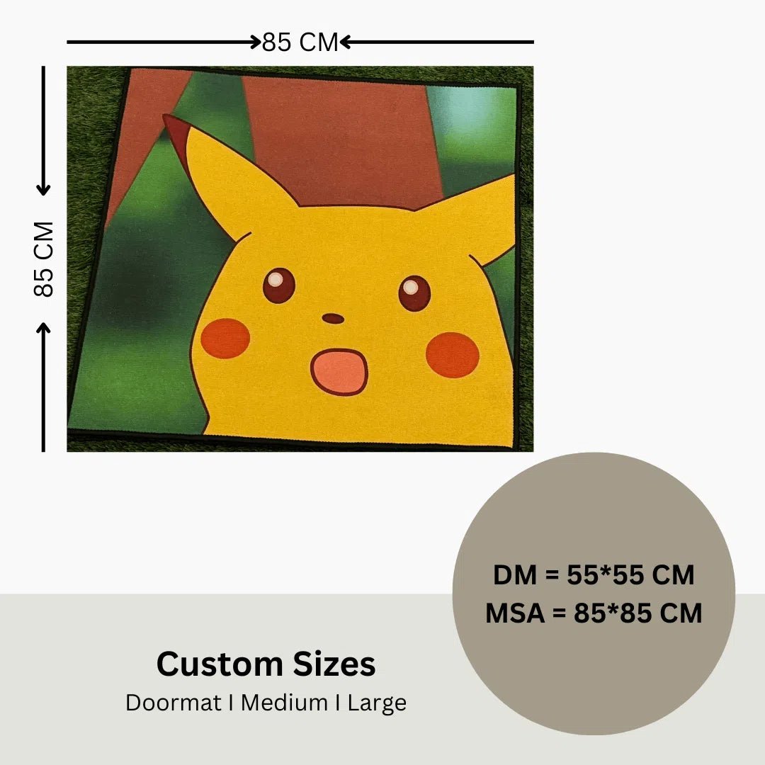 Pikachu Pokémon Rug – Custom Area Rug for Pokémon Fans - Custom Rug | Sirenicate Rugs