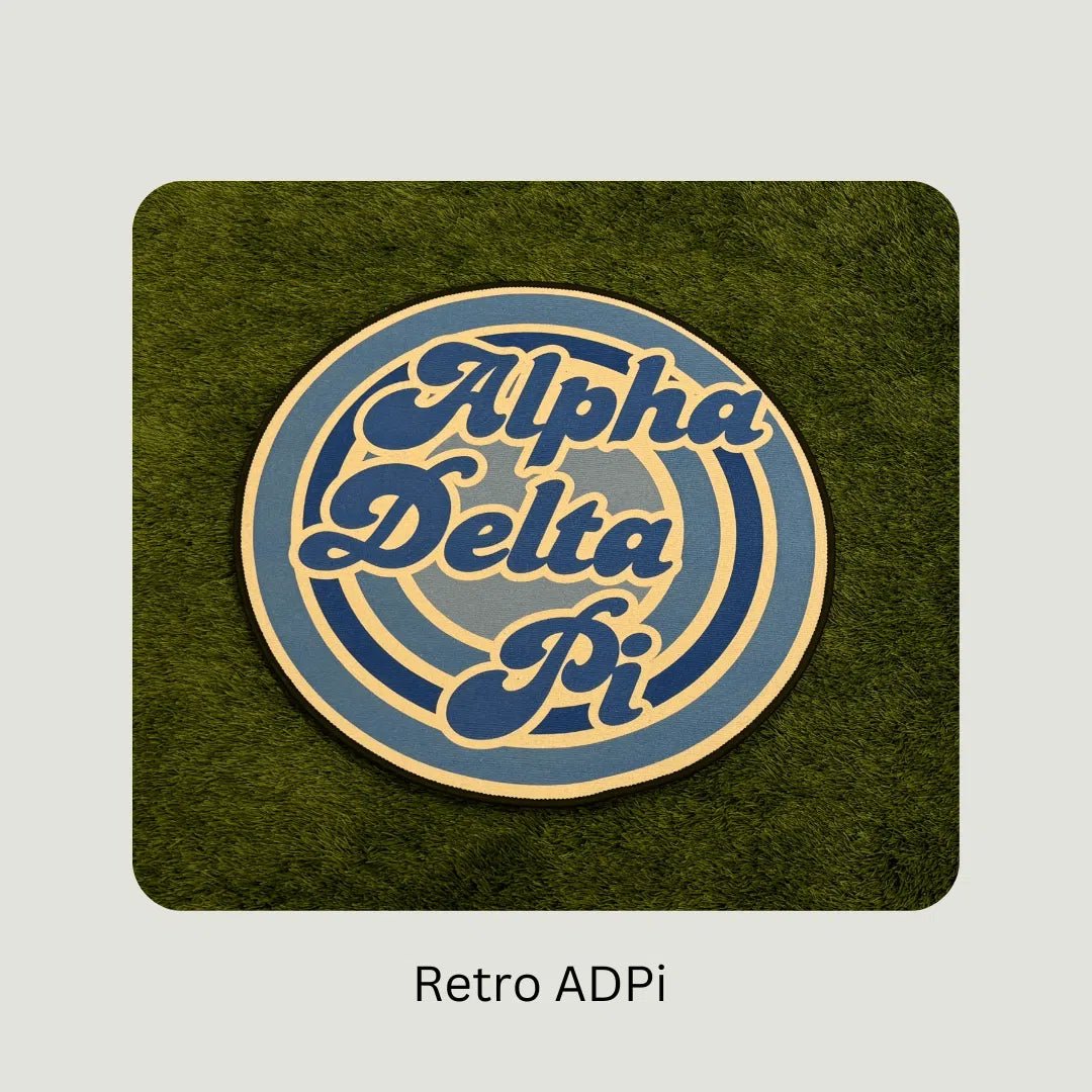 Retro Alpha Delta Pi Sorority Rug – Custom Greek Life Decor - Custom Rug | Sirenicate Rugs