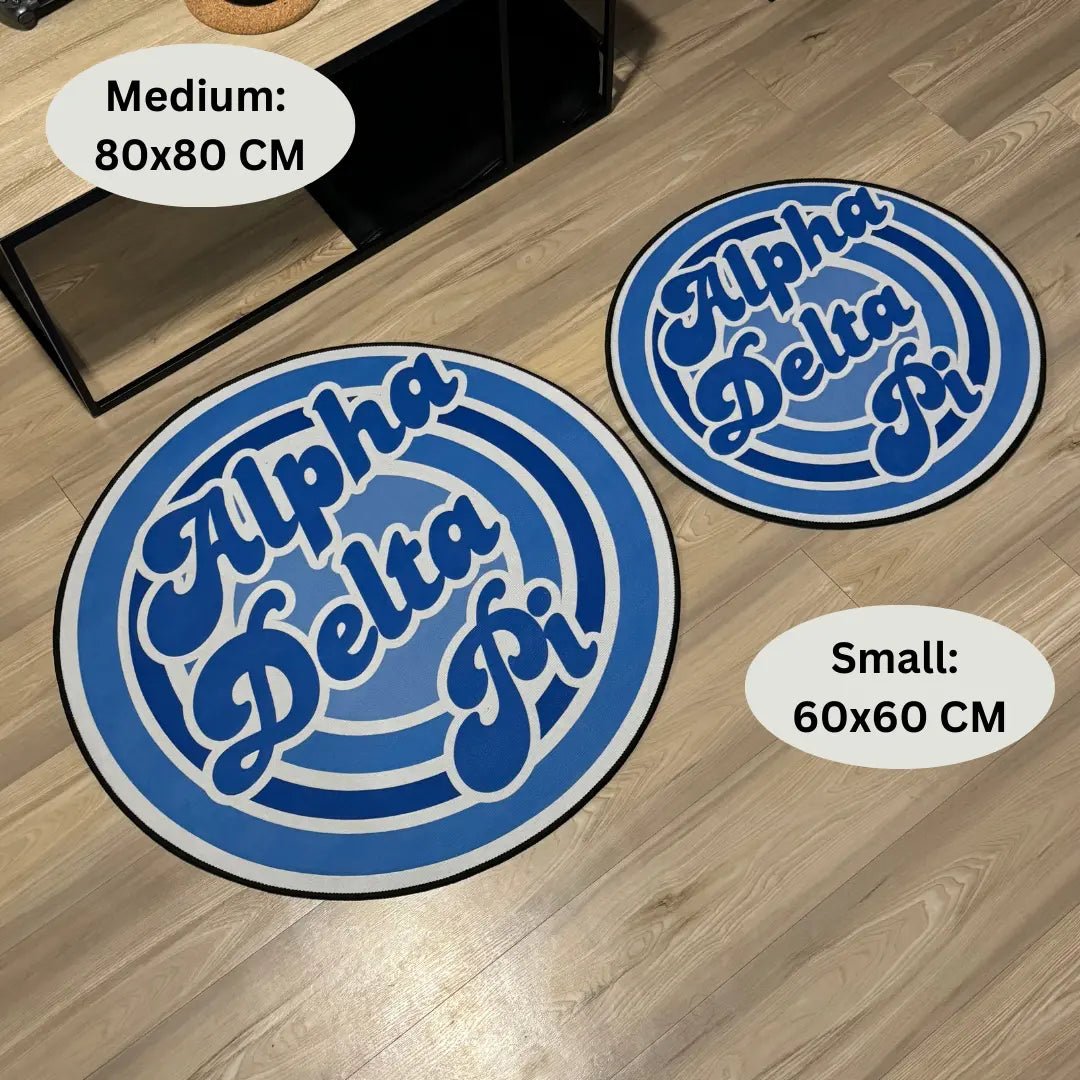 Retro Alpha Delta Pi Sorority Rug – Custom Greek Life Decor - Custom Rug | Sirenicate Rugs