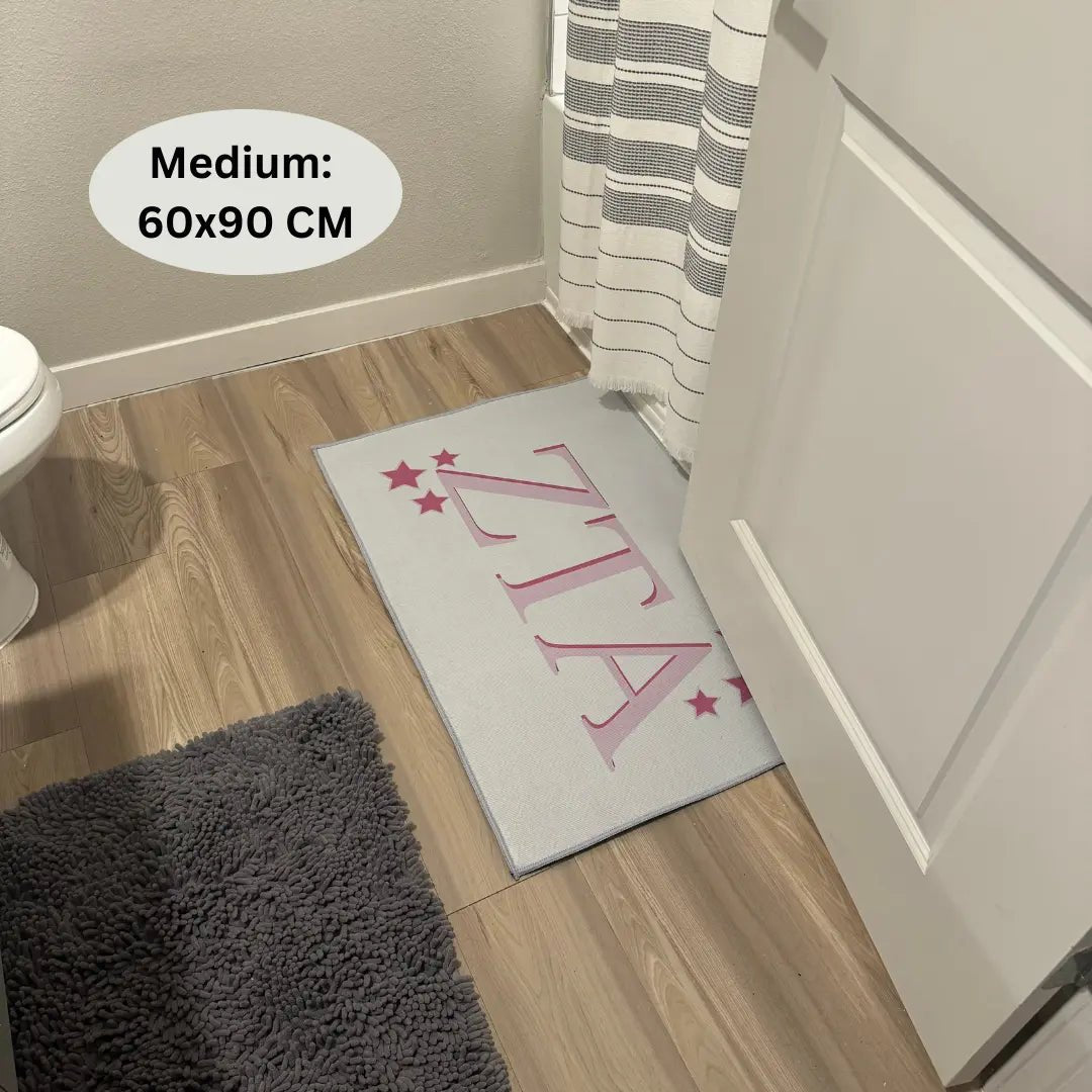 ZETA Letters Custom Sorority Rug – Personalized Greek Life Decor with Stars - Custom Rug | Sirenicate Rugs