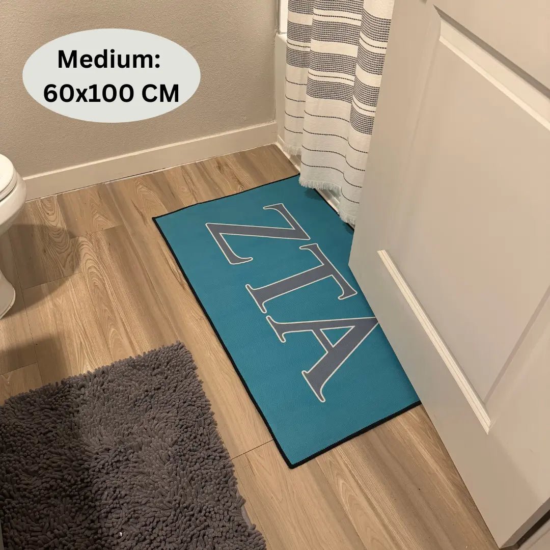 ZETA Letters Greek Life Rug – Custom Sorority Decor - Custom Rug | Sirenicate Rugs
