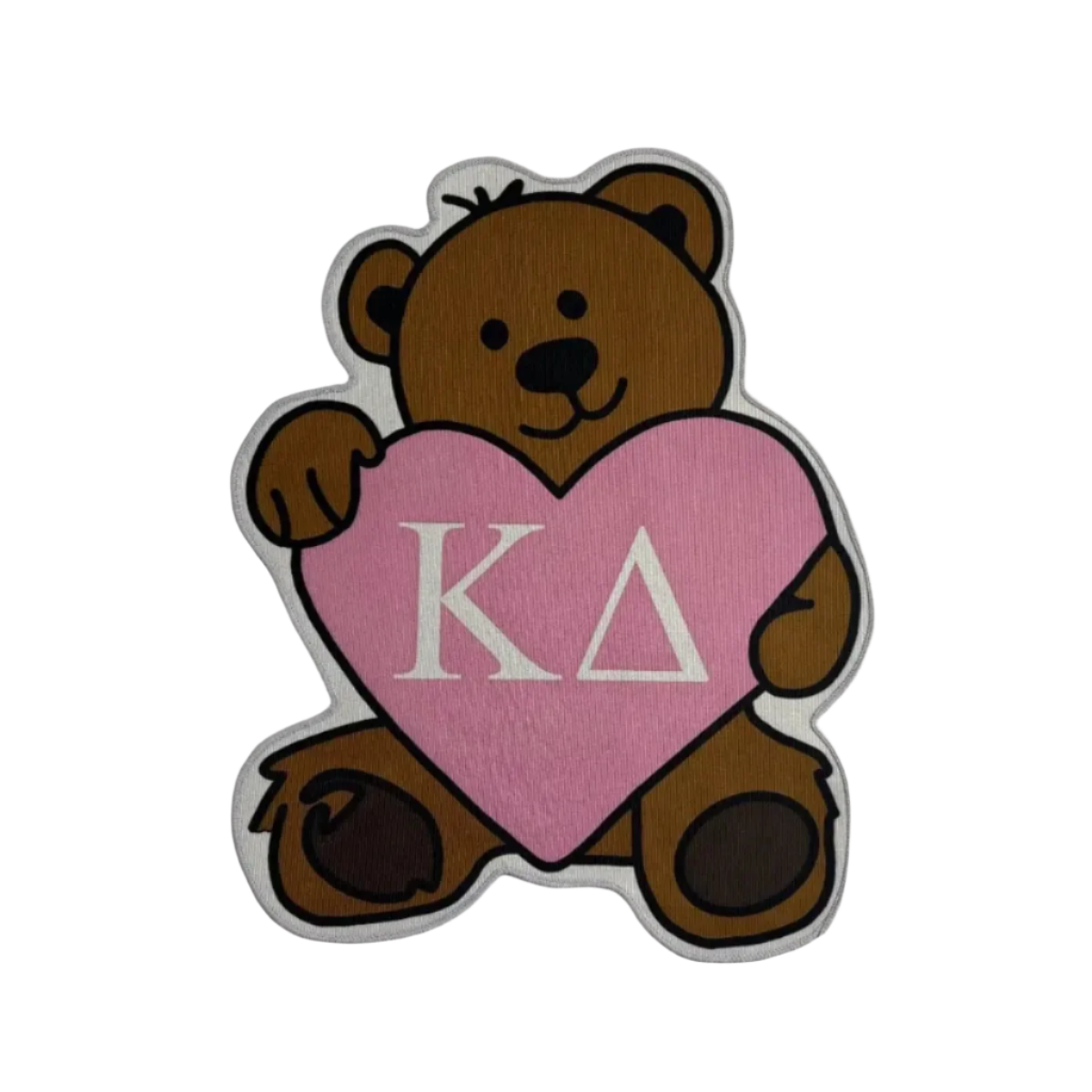 Kappa Delta Bear Custom Sorority Rug – Greek Life Decor with Heart - Custom Rug | Sirenicate Rugs